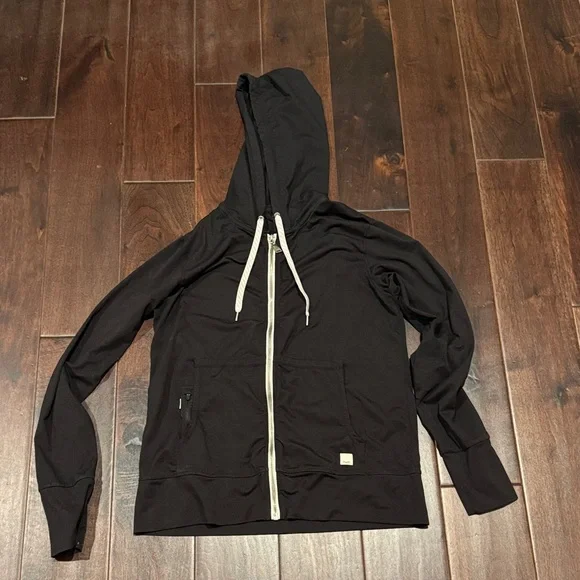 Vuori Black Zip-Up Hoodie - Picture 1 of 3